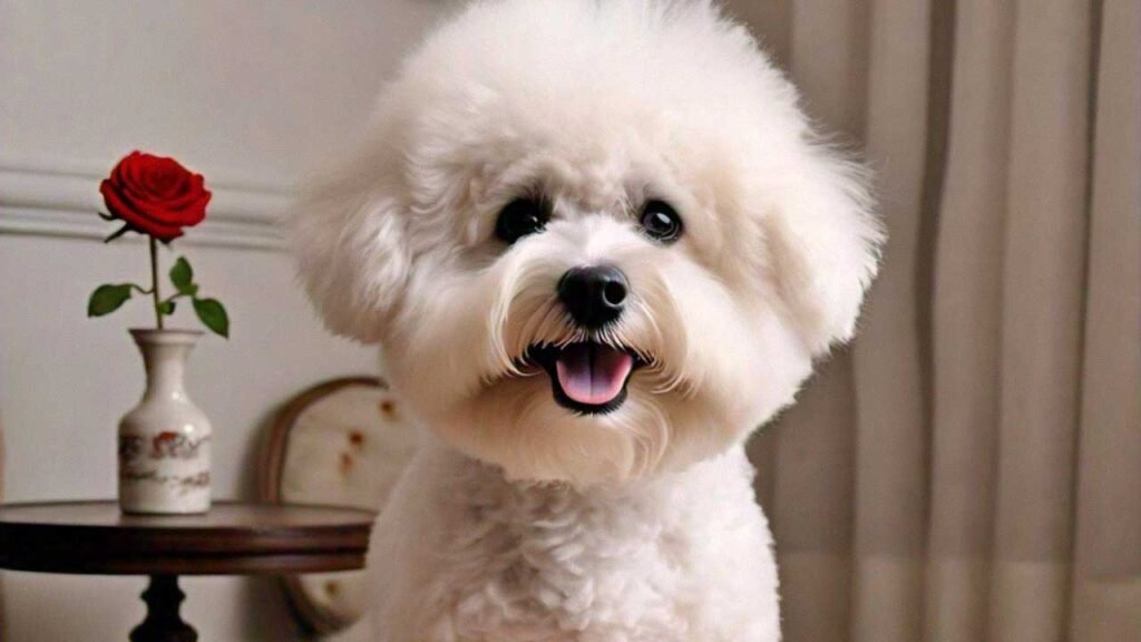 small Bichon Frise dog